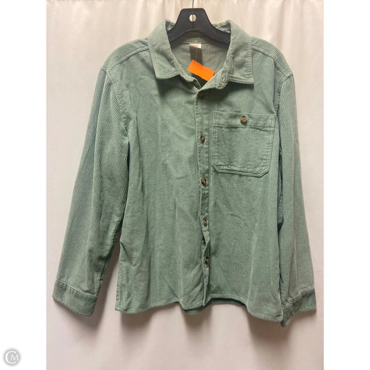 Top Long Sleeve By Clothes Mentor In Green, Size: Xl