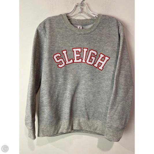 Sweatshirt Crewneck By Clothes Mentor In Grey, Size: L
