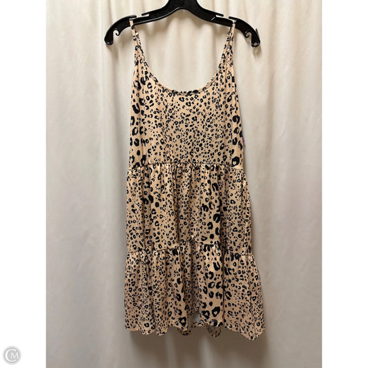 Dress Casual Midi By Clothes Mentor In Animal Print, Size: M