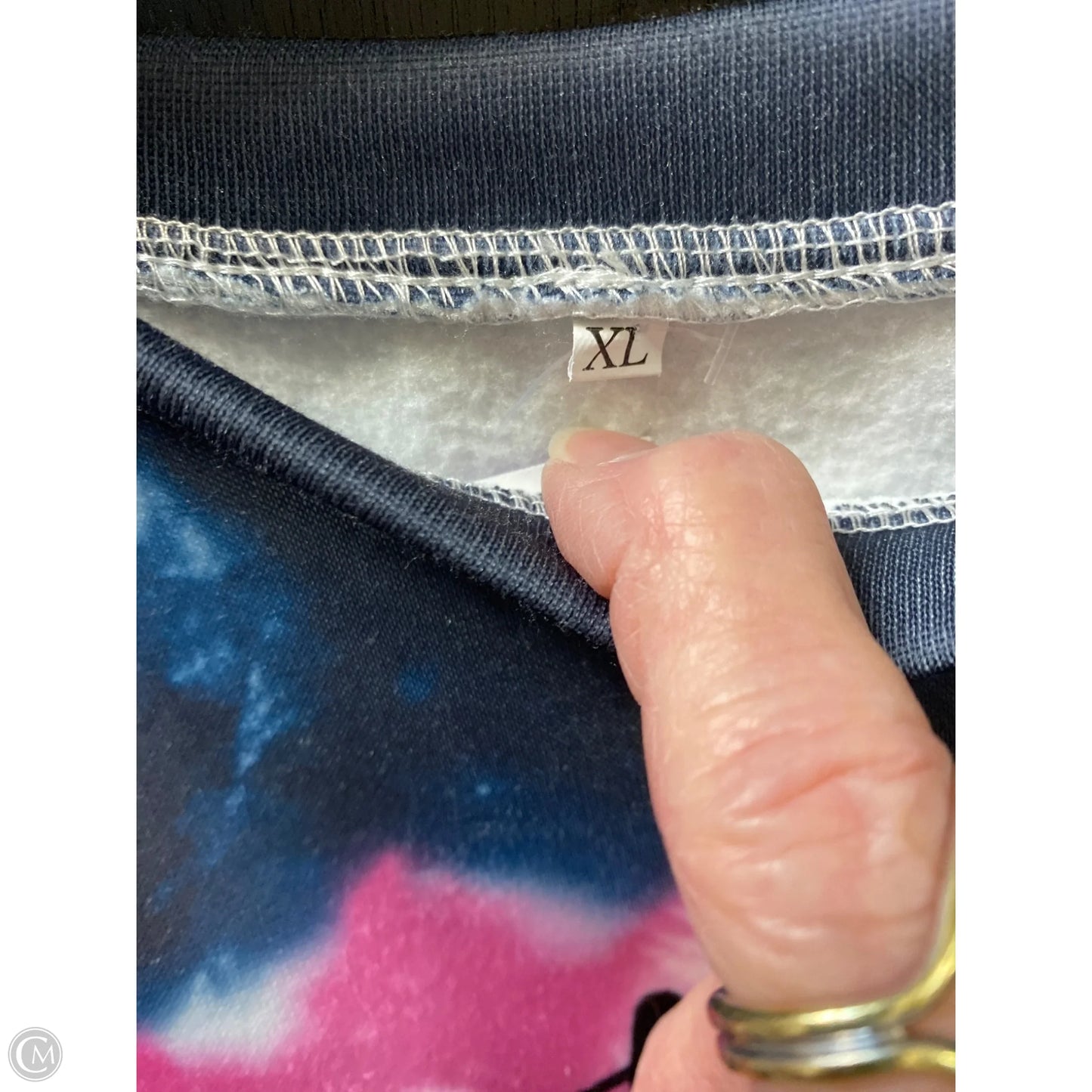 Top Long Sleeve By Clothes Mentor In Blue, Size: Xl