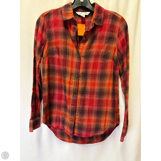 Top Long Sleeve By Old Navy In Red, Size: Xs