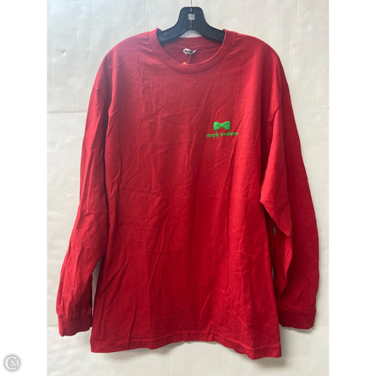Top Long Sleeve By Clothes Mentor In Red, Size: Xl
