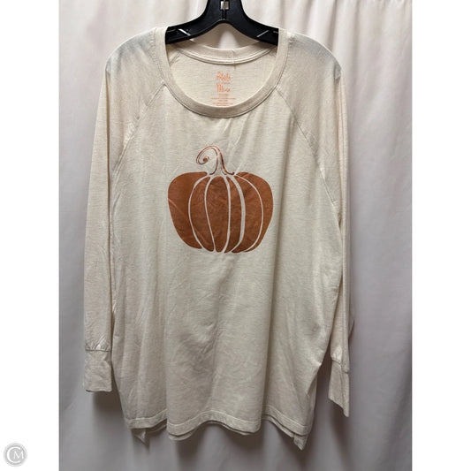 Top Long Sleeve By State Of Mine In White, Size: 2x