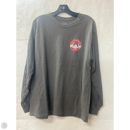Top Long Sleeve By Clothes Mentor In Grey, Size: L