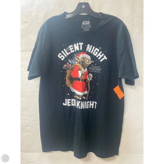 Top Short Sleeve By Clothes Mentor In Black, Size: L