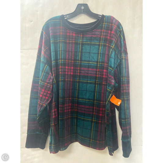 Top Long Sleeve By Cuddl Duds In Black, Size: 3x