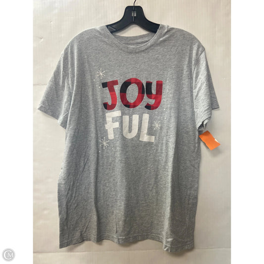 Top Short Sleeve By Clothes Mentor In Grey, Size: L