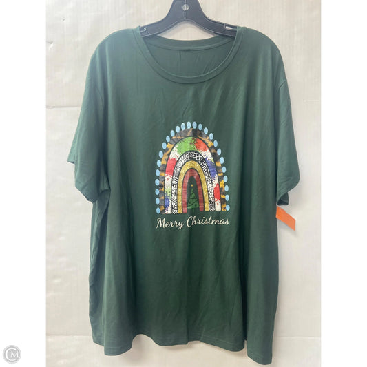 Top Short Sleeve By Clothes Mentor In Green, Size: 2x
