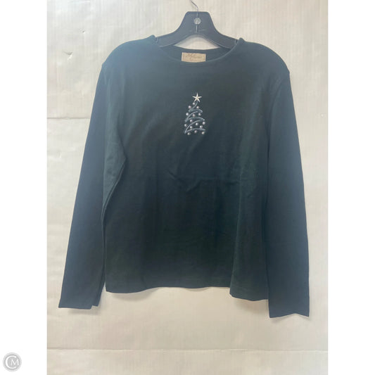 Top Long Sleeve By Clothes Mentor In Black, Size: M