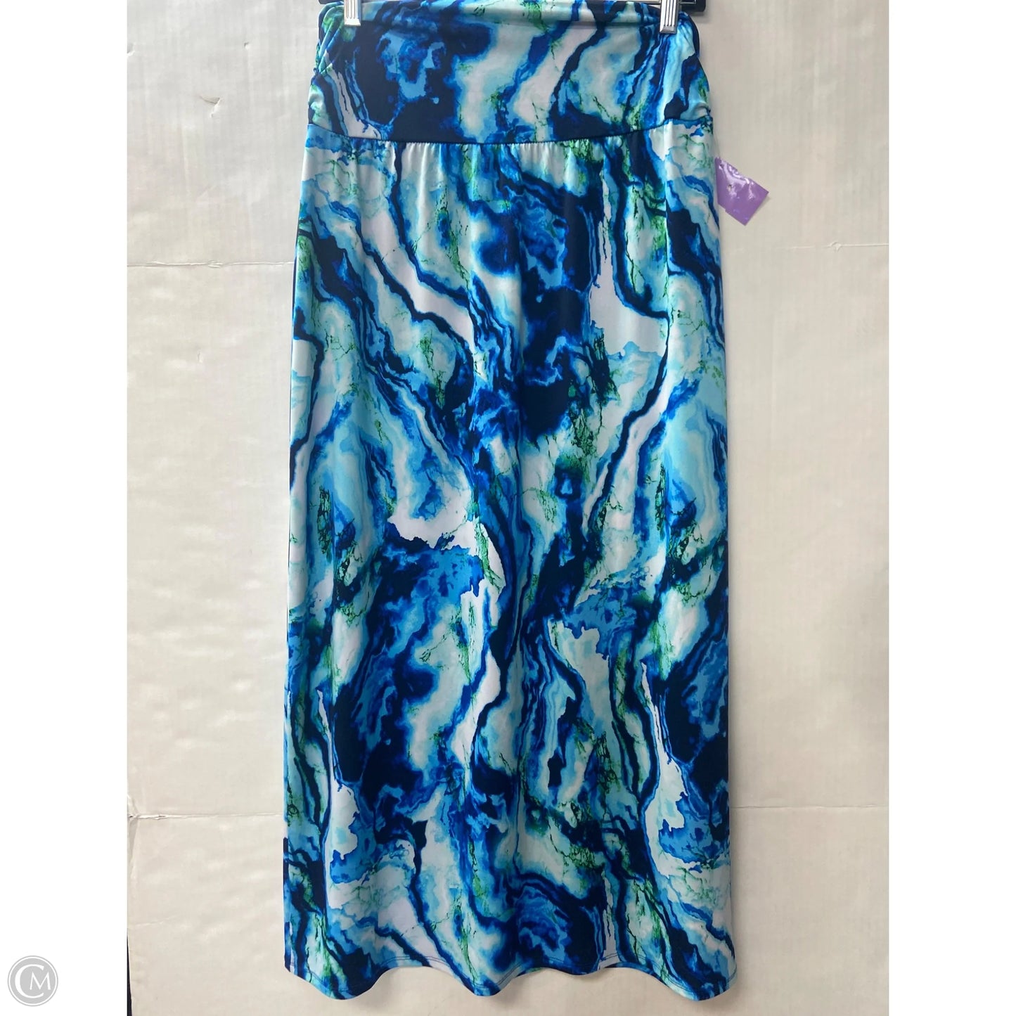Skirt Maxi By Clothes Mentor In Blue, Size: Xl
