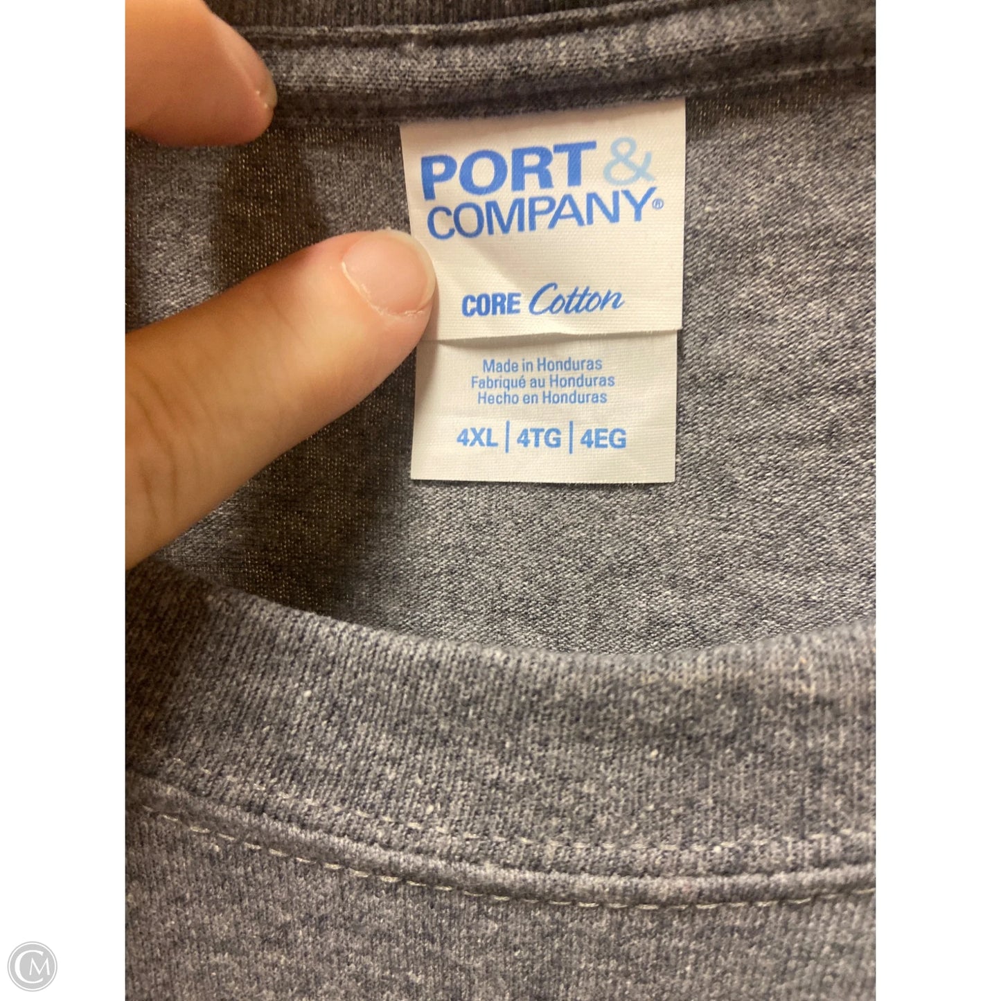 Top Short Sleeve By Clothes Mentor In Grey, Size: 4x