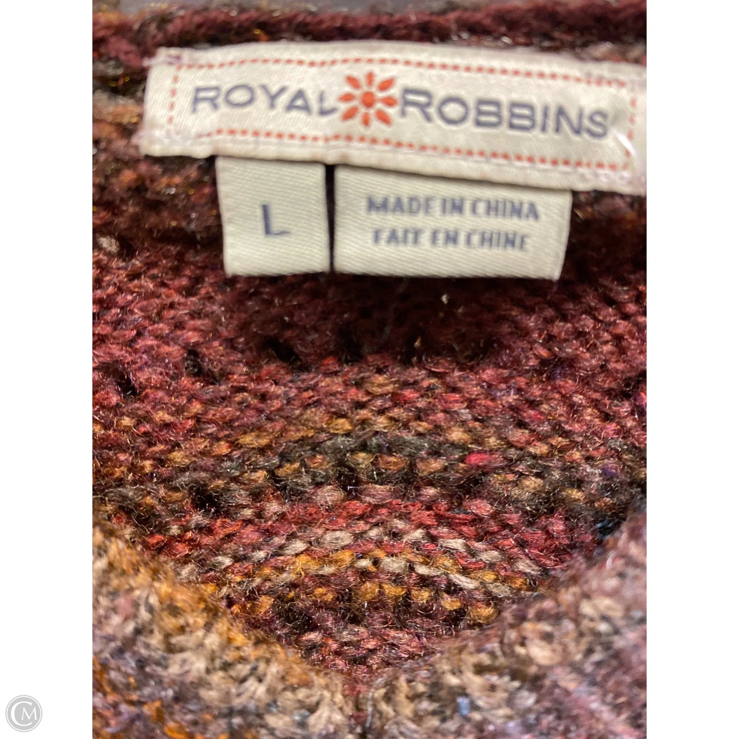Sweater By Royal Robbins In Maroon, Size: L