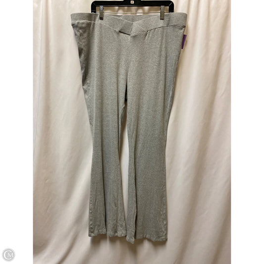 Pants Lounge By Clothes Mentor In Grey, Size: 3x