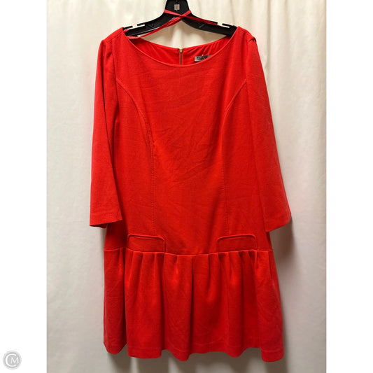 Dress Casual Midi By Eliza J In Red, Size: Xl