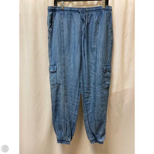 Pants Joggers By Velvet Heart In Blue Denim, Size: Xl