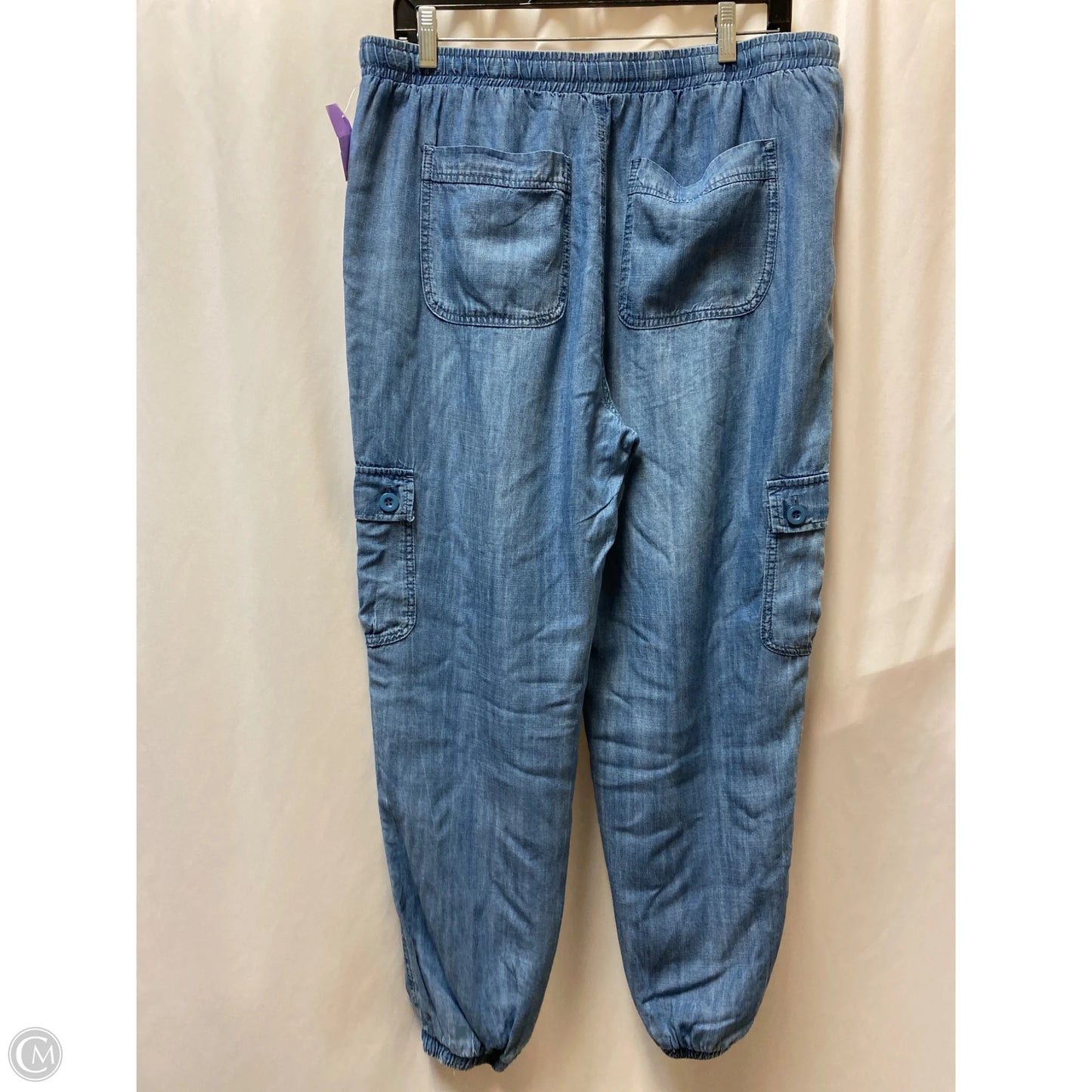 Pants Joggers By Velvet Heart In Blue Denim, Size: Xl