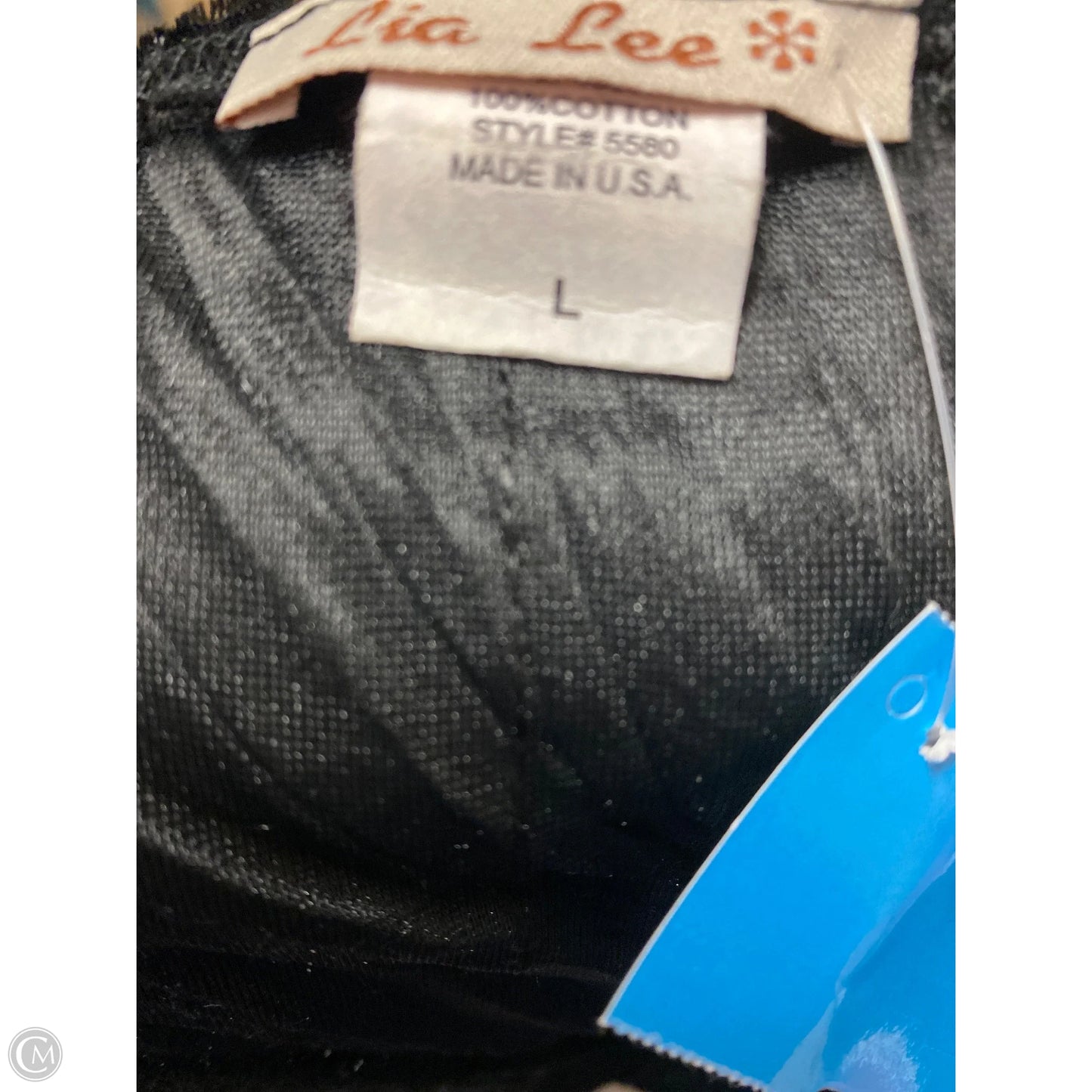 Top Short Sleeve By Clothes Mentor In Black, Size: L