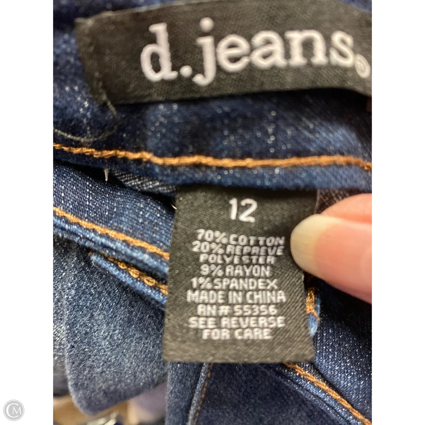 Jeans Straight By Clothes Mentor In Blue Denim, Size: 12