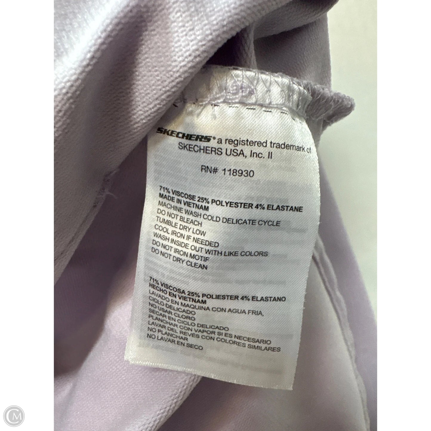 Sweatshirt Hoodie By Skechers In Purple, Size: M