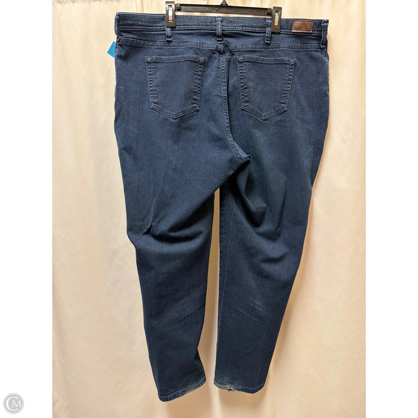 Jeans Straight By Lee In Blue Denim, Size: 24