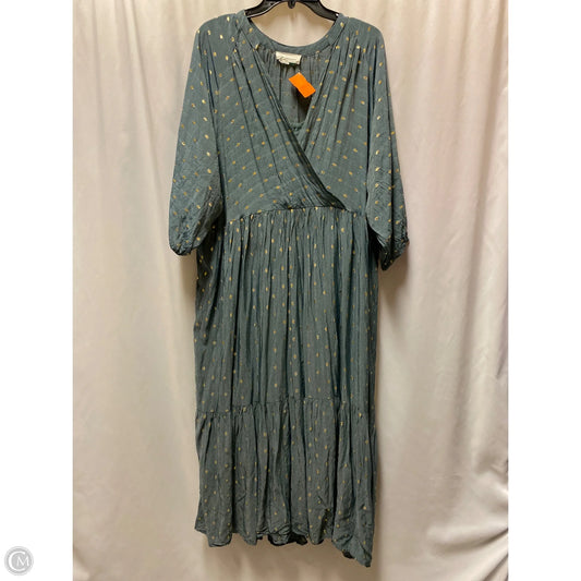 Dress Casual Maxi By Anthropologie In Grey, Size: 2x