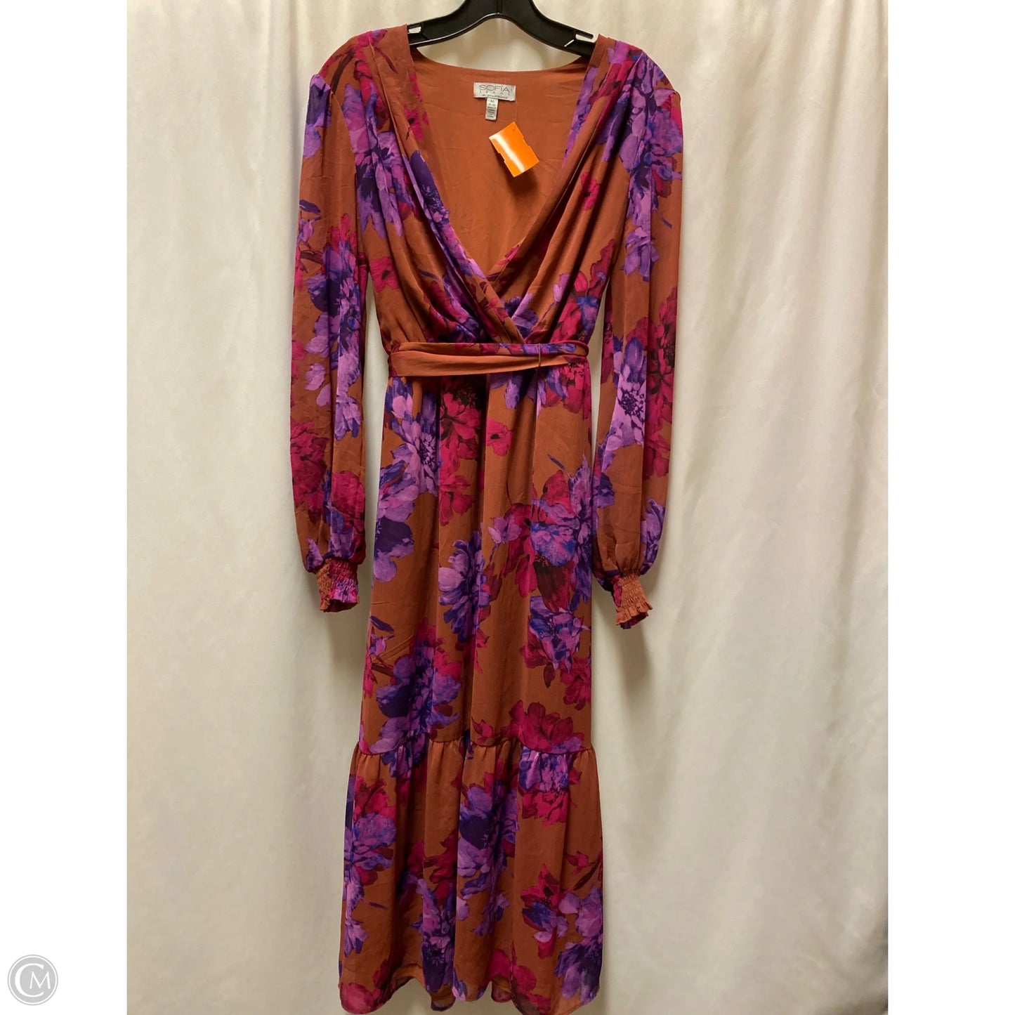 Dress Casual Maxi By Sofia By Sofia Vergara In Copper, Size: M
