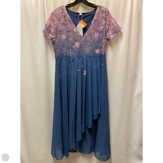 Dress Casual Midi By Clothes Mentor In Purple, Size: L