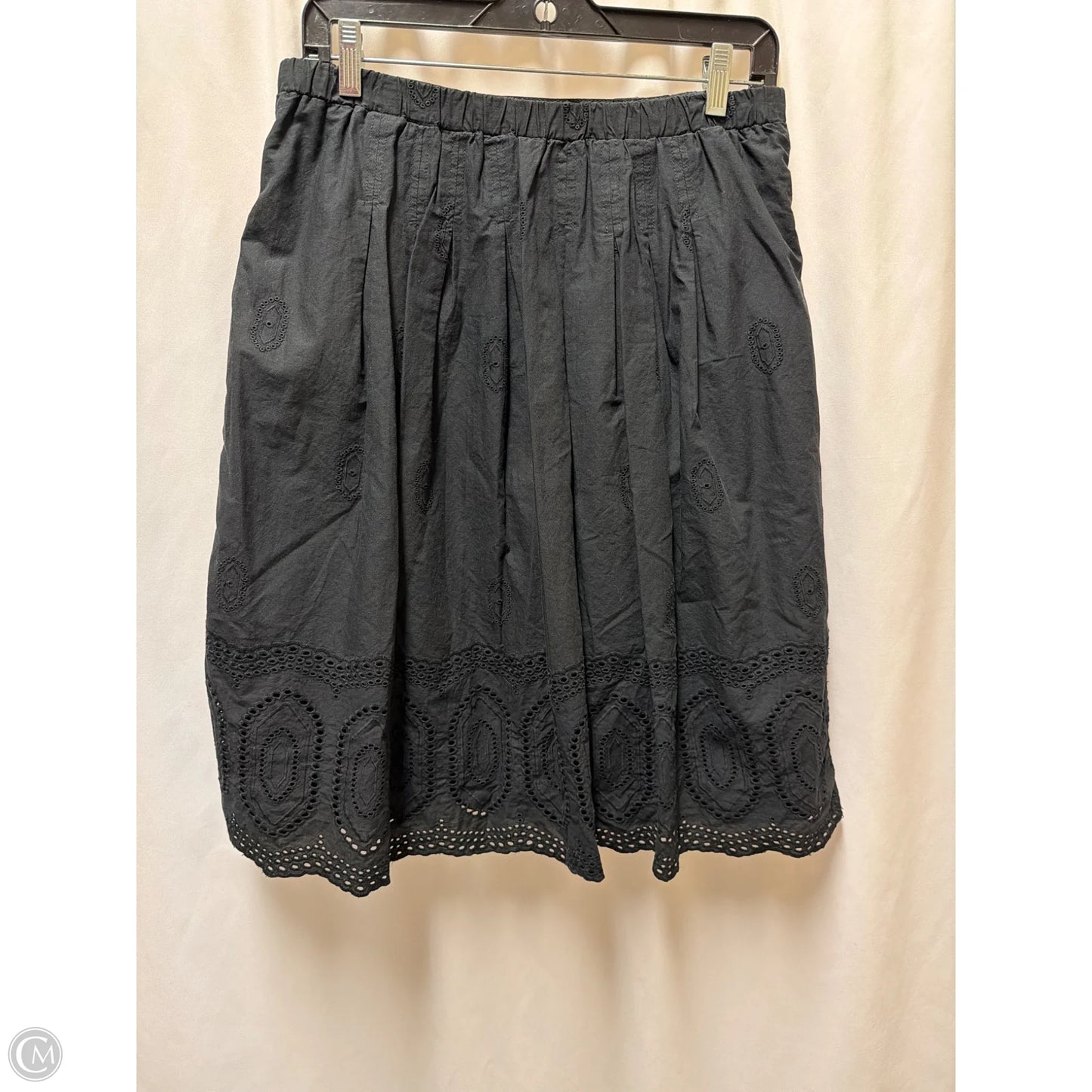 Skirt Midi By Christopher And Banks In Black, Size: S