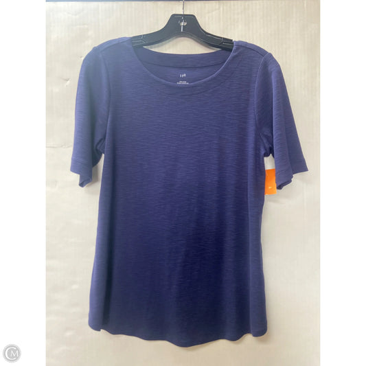 Top Short Sleeve By J. Jill In Purple, Size: S