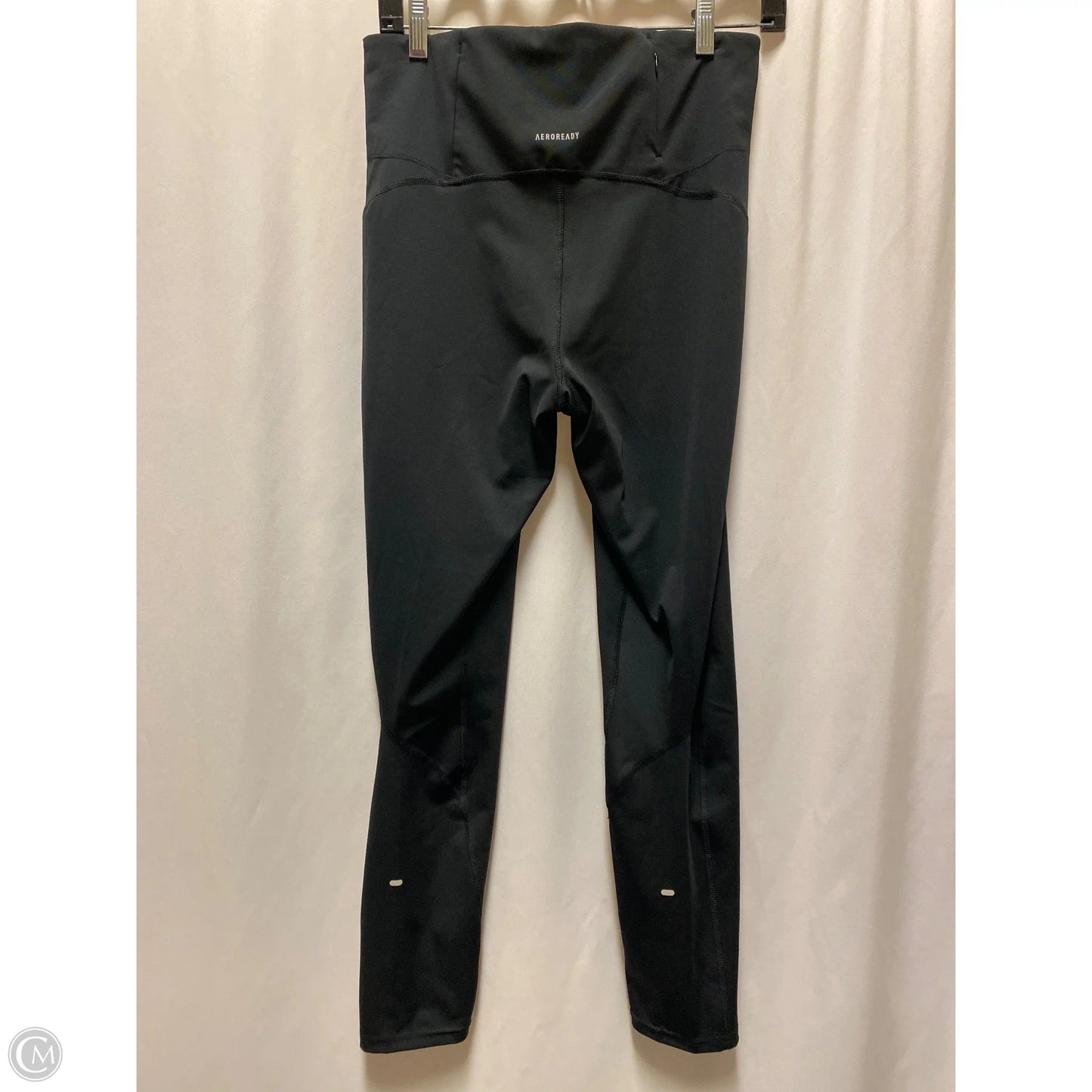 Athletic Leggings By Adidas In Black, Size: M