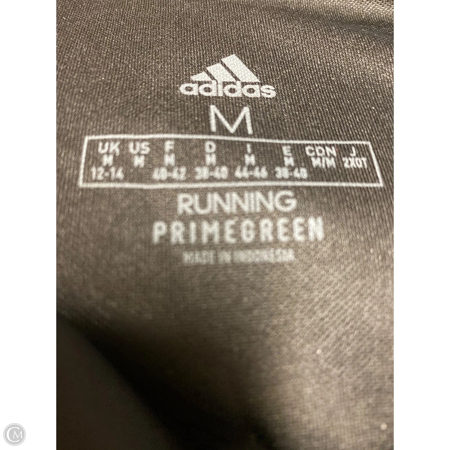 Athletic Leggings By Adidas In Black, Size: M