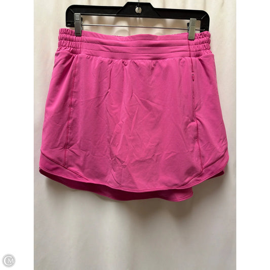 Athletic Skirt By Lululemon In Pink, Size: M