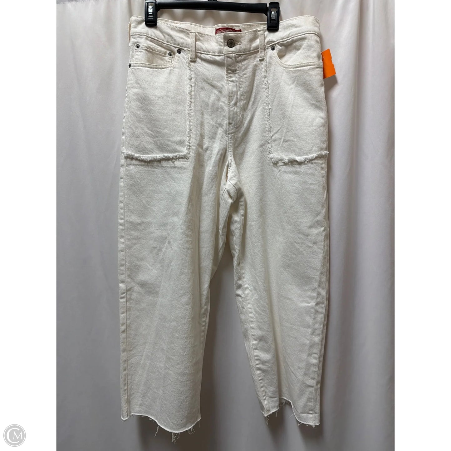 Jeans Straight By Clothes Mentor In White, Size: 12