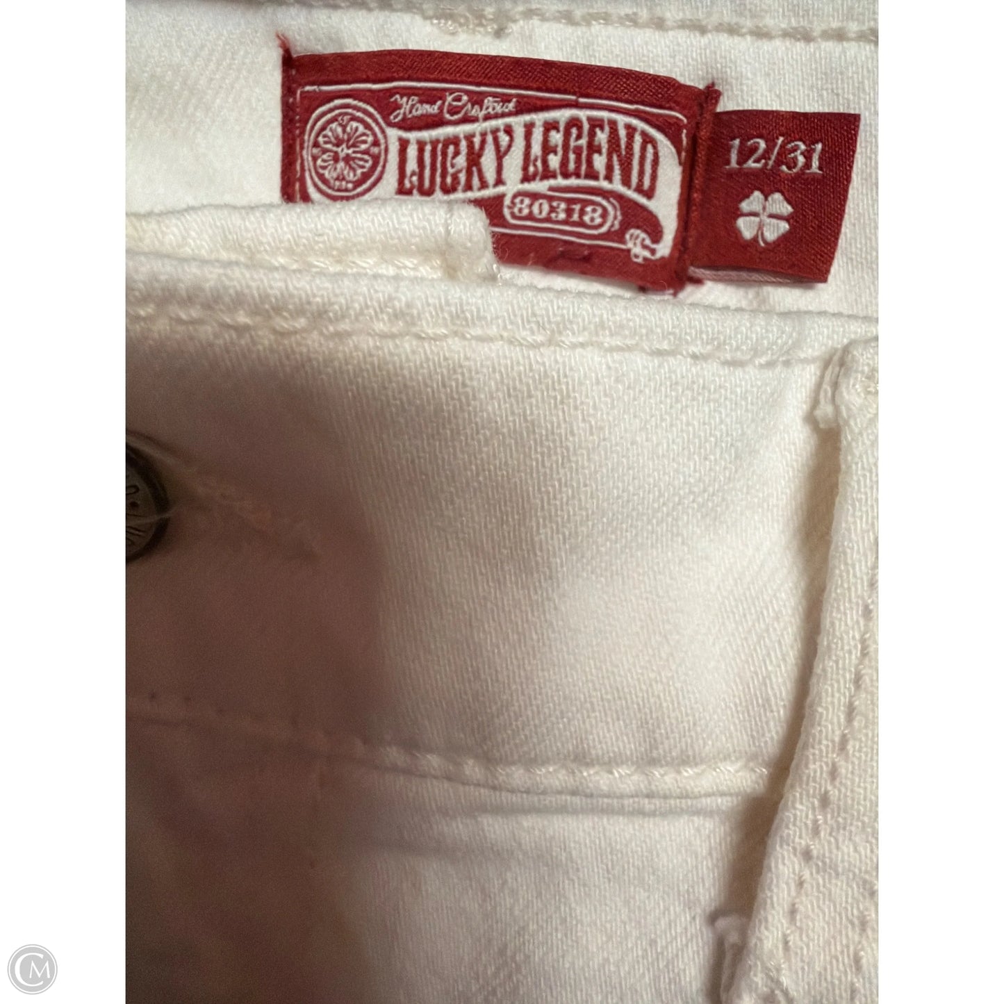 Jeans Straight By Clothes Mentor In White, Size: 12