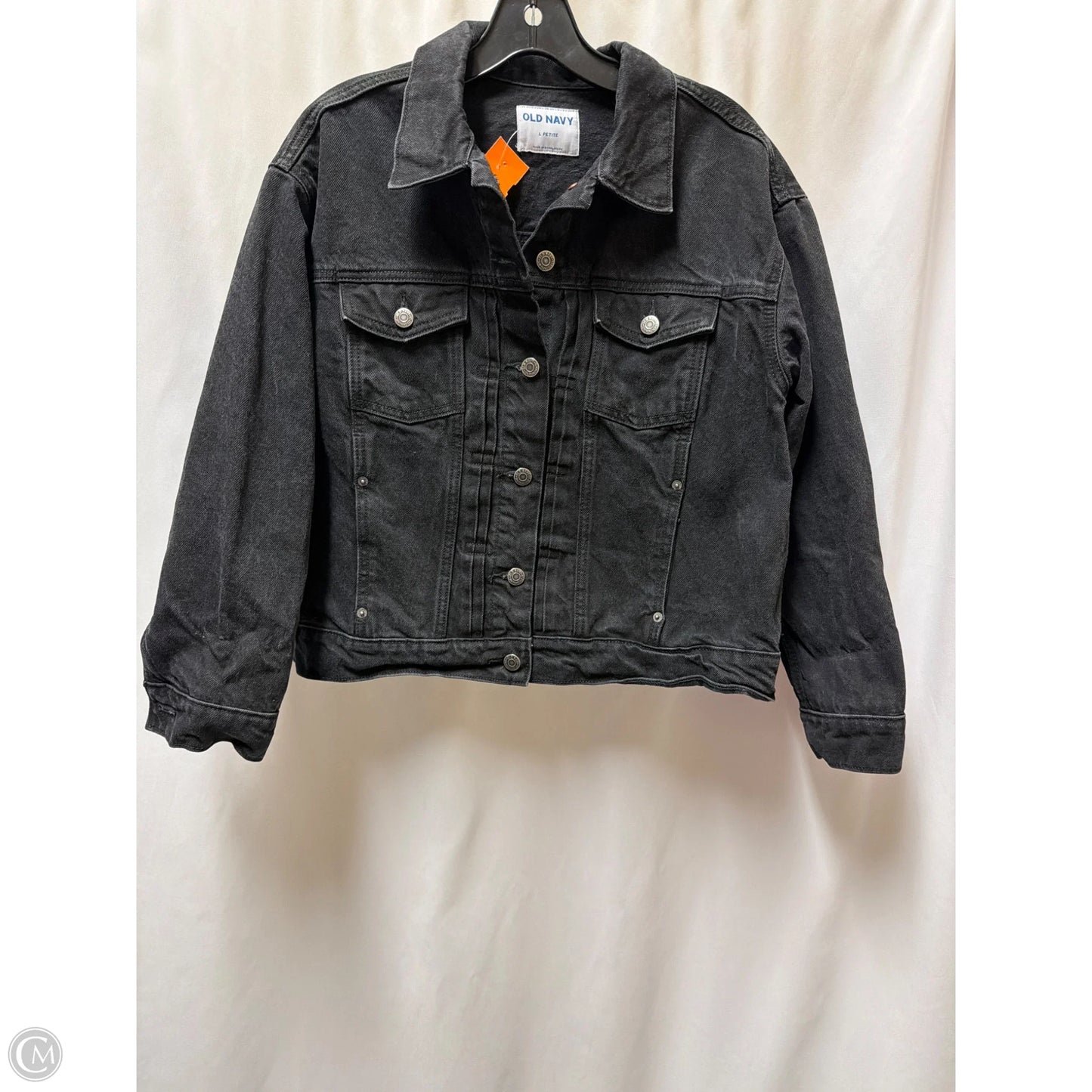Jacket Denim By Old Navy In Black, Size: L