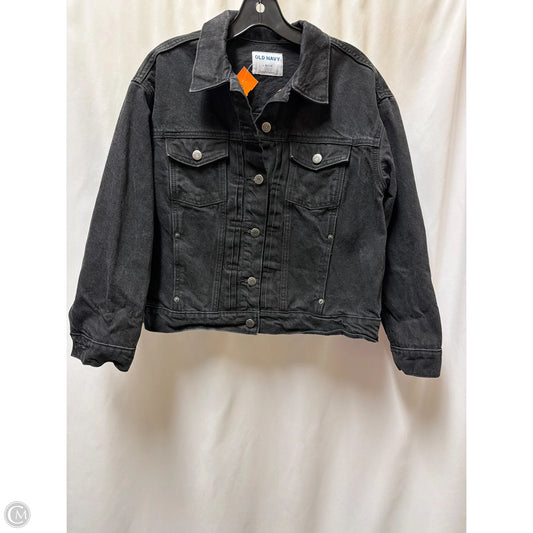 Jacket Denim By Old Navy In Black, Size: L