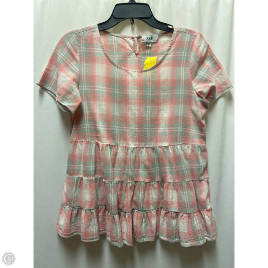 Top Short Sleeve By Clothes Mentor In Pink, Size: M