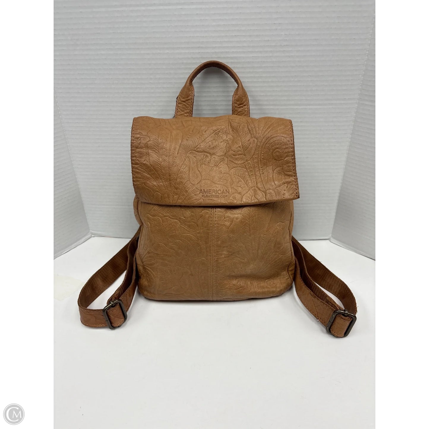Backpack Leather By Clothes Mentor, Size: Medium