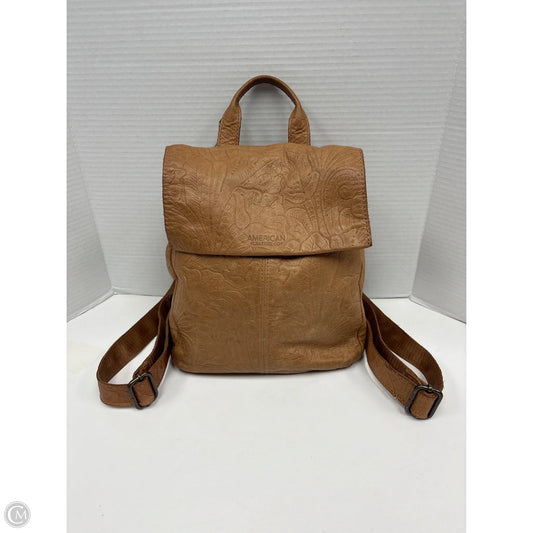Backpack Leather By Clothes Mentor, Size: Medium