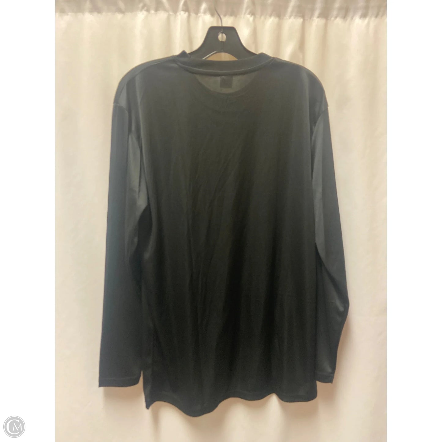Top Long Sleeve By Clothes Mentor In Black, Size: L