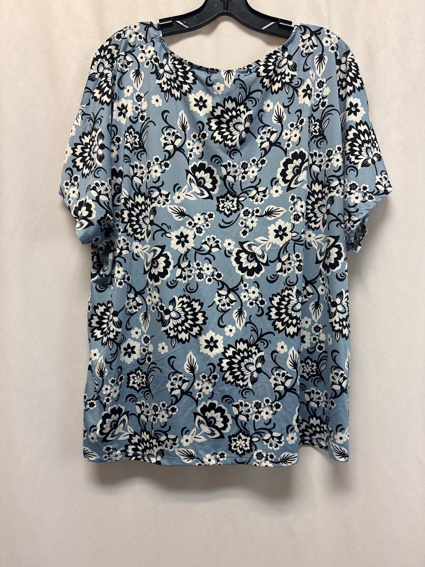 Top Short Sleeve By Ruby Rd In Blue, Size: Xl