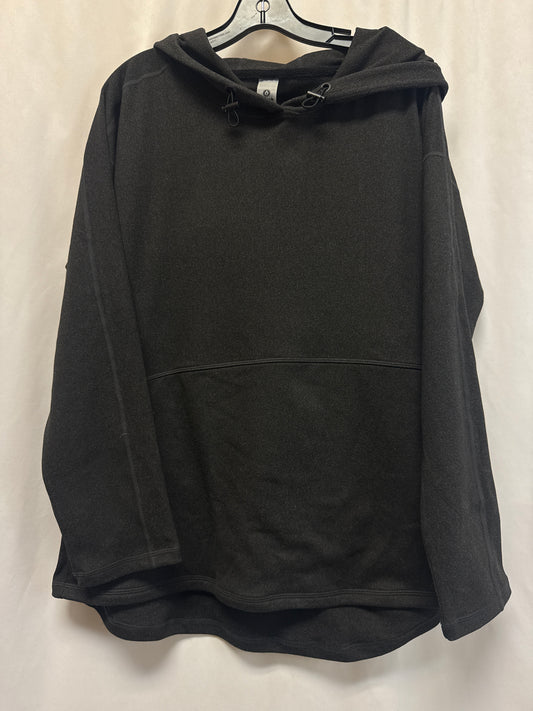 Athletic Sweatshirt Hoodie By Mono B In Grey, Size: 1x