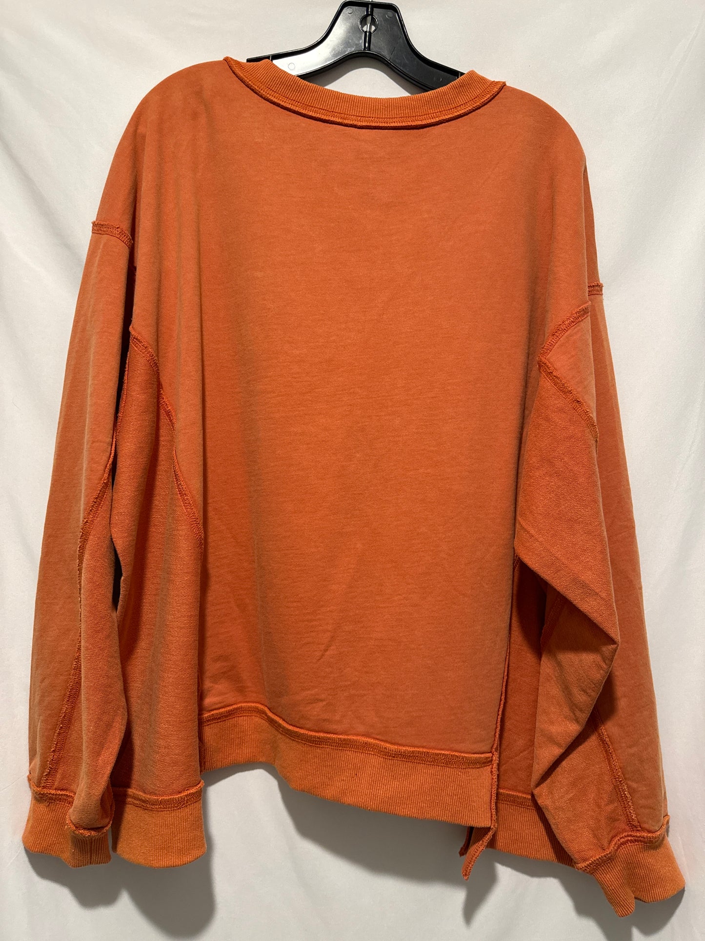 Top Long Sleeve By Fantastic Fawn In Orange, Size: M