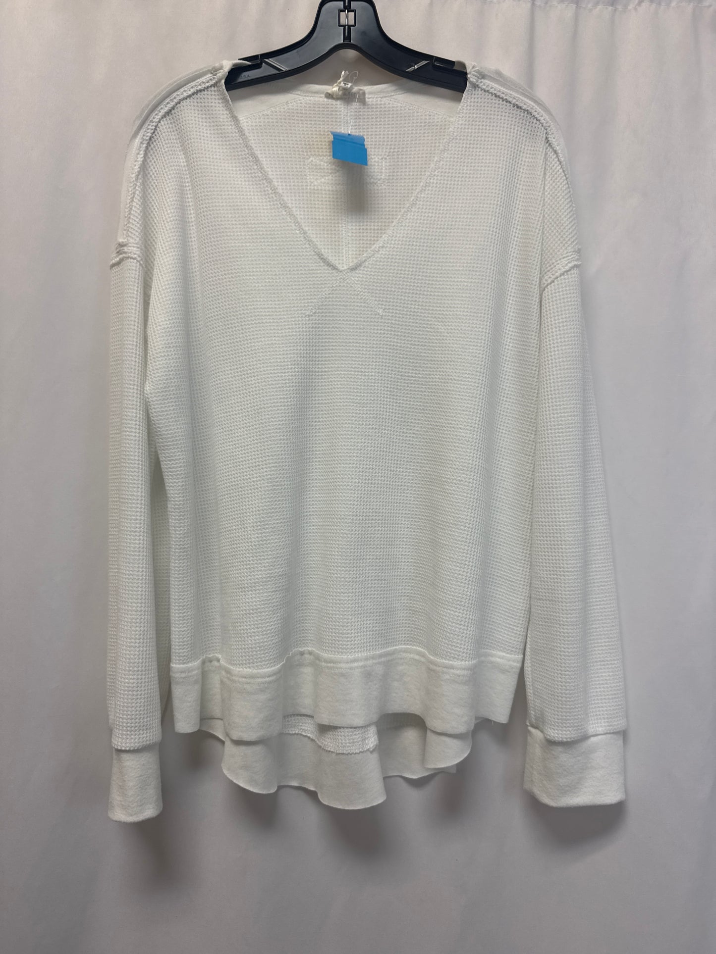 Top Long Sleeve By La Miel In White, Size: L