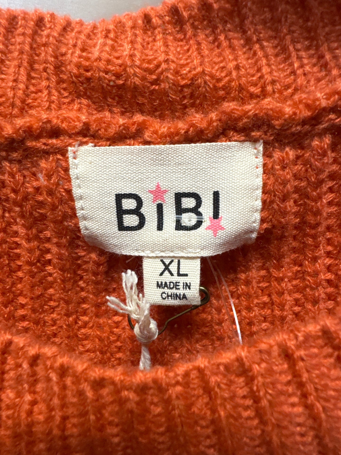 Sweater By Bibi In Orange, Size: Xl