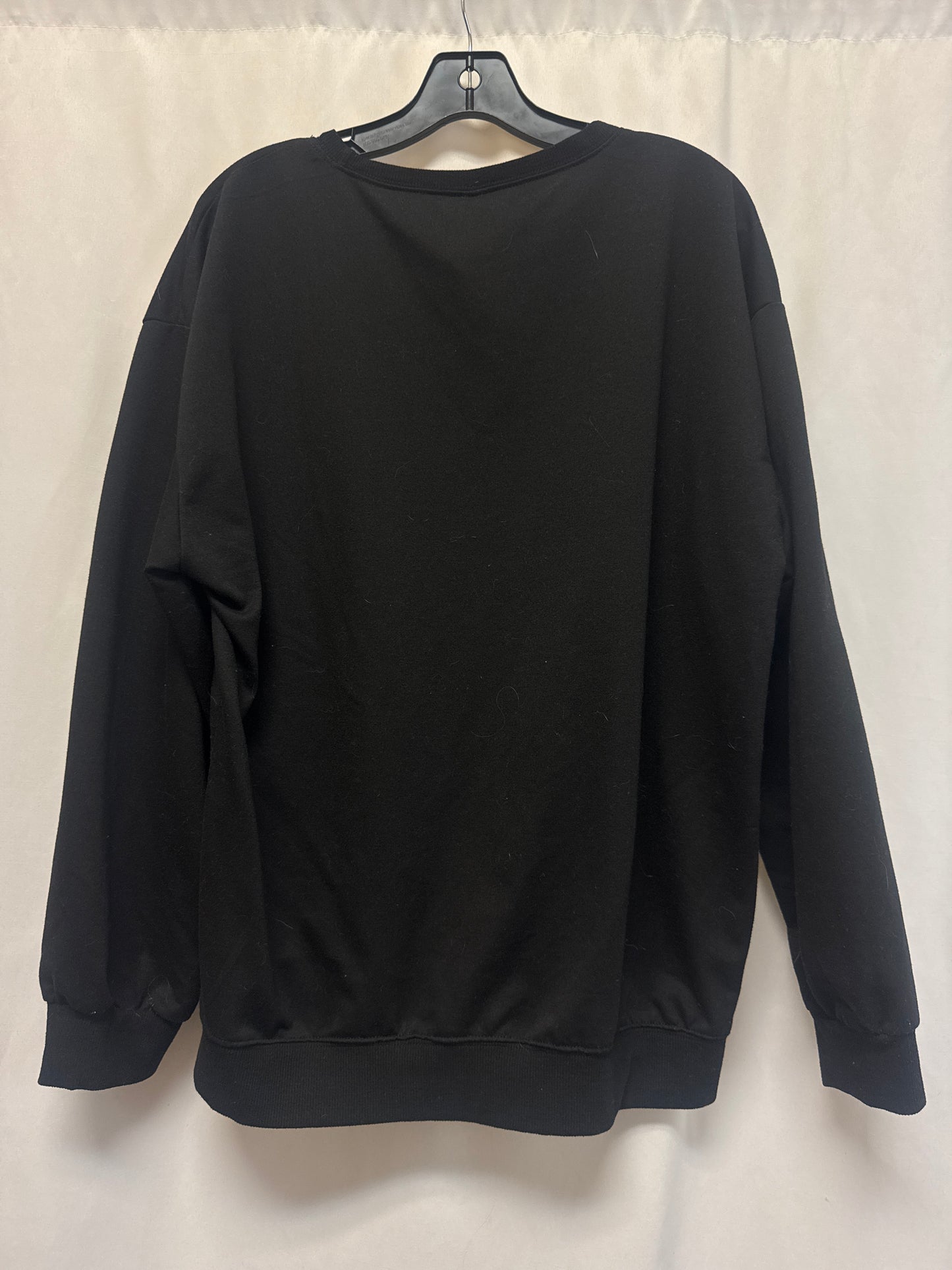 Top Long Sleeve By Cmf In Black, Size: L