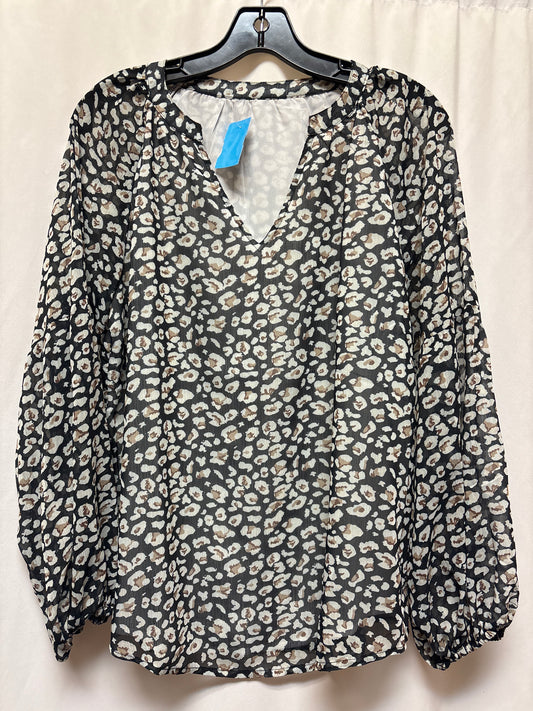 Top Long Sleeve By Clothes Mentor In Black, Size: M