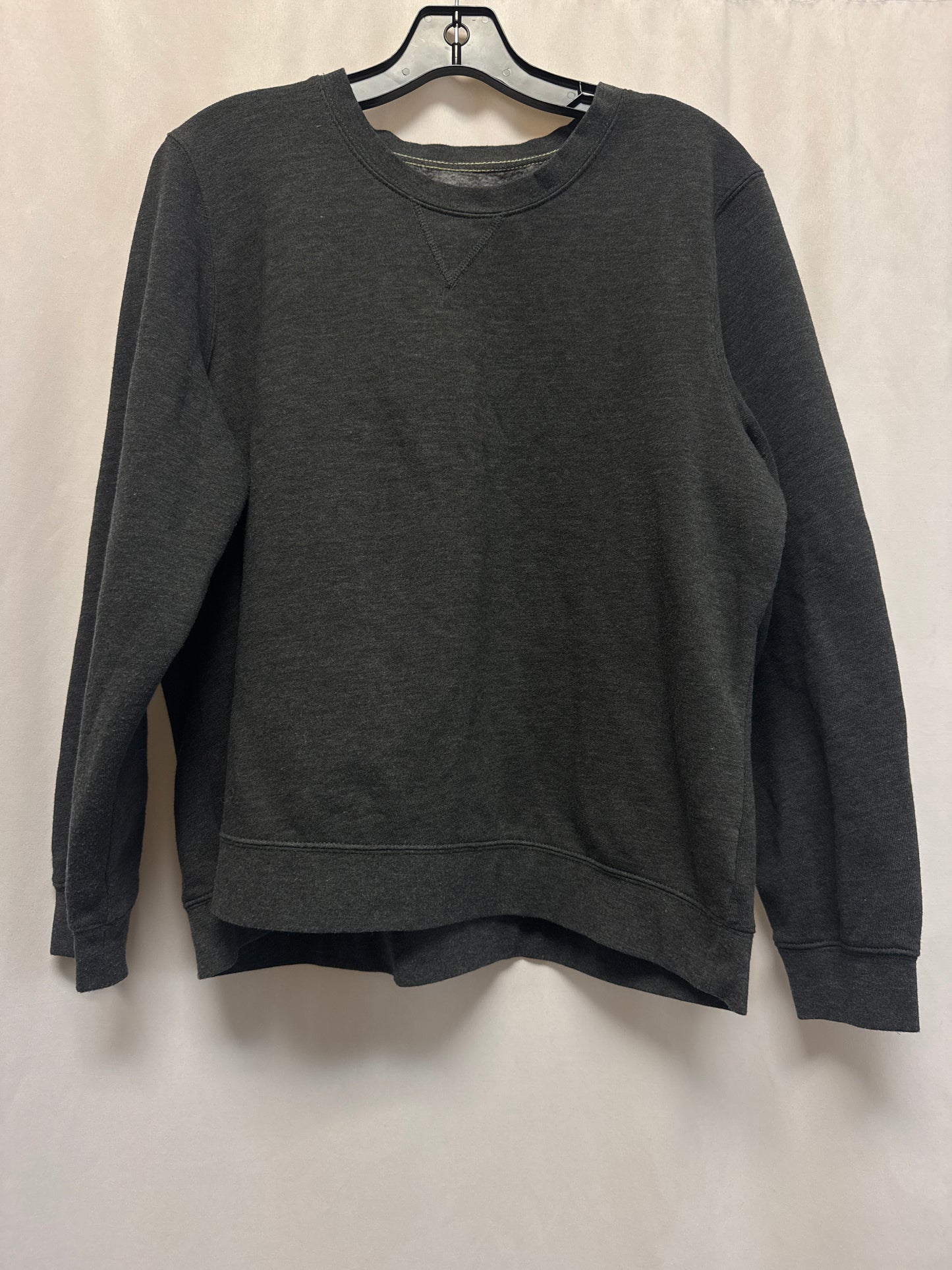 Top Long Sleeve By Made For Life In Grey, Size: Xlp