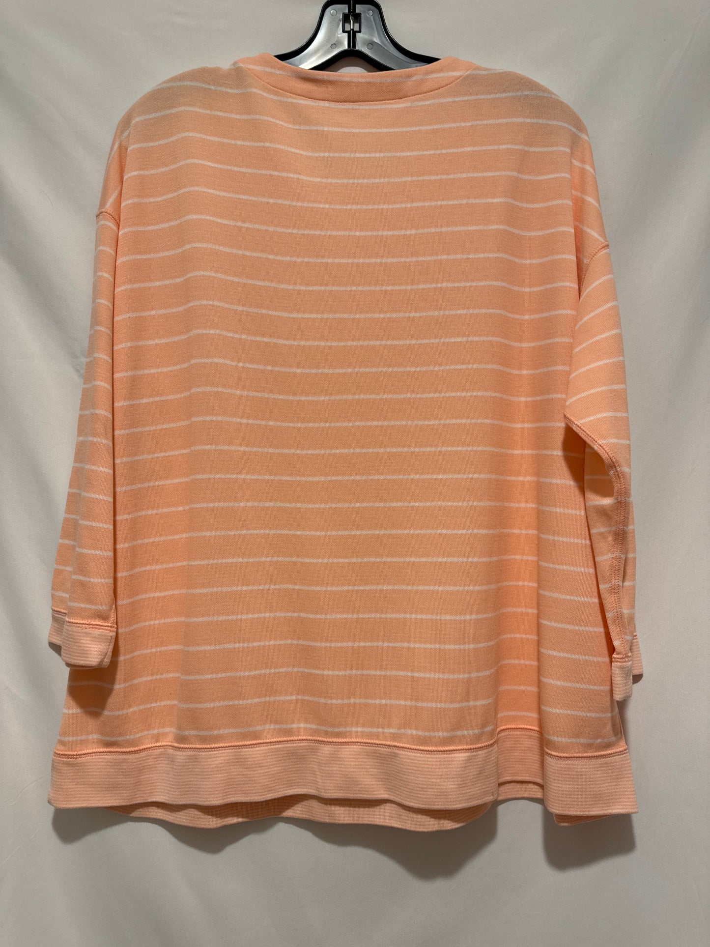 Top Long Sleeve By Lands End In Peach, Size: Xl