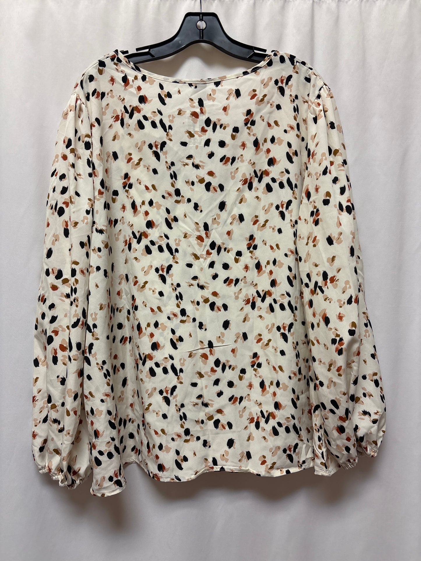 Top Long Sleeve By Shein In White, Size: 3x